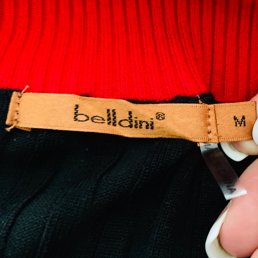 Belldini Zipper Ribbed Sweater - med - Picture 7 of 8